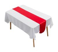 AMSLSIU Runner da tavolo per la,rosso,29 cm*275 cm