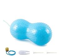 AMSLSIU Sensi Peanut Ball per Bambini, Palla da Ginnastica Premium con Pompa, Materiali atossici ed ecocompatibili per Un Gioco Divertente e Sicuro. La Pompa, Blu