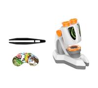 AMSLSIU Set di esplorazione microscopica per la scienza dei bambini, binocolo e cannocchiale per un viaggio alla scoperta, i bambini giocheranno , Specchio di osservazione