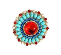 AMSLSIU Spilla con fiore chic con risvolto rosa Elegante spilla con fiore del sole in lega vintage girasoli spille con fiori sul petto per le donne vintage del Regno Unito