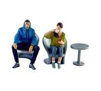 AMSLSIU Statuette dipinte a mano, decorazioni per il tempo libero, modello in miniatura in Per scala 1/64 per la scena del tè pomeridiano, statuetta resina! Collezione di statuette dipinte a mano