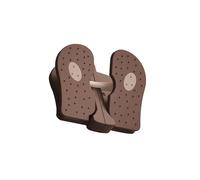AMSLSIU Stepper per Esercizi con Pedale per Polpacci, Portatile, per Esercizi con Le Gambe, per L'Ufficio Domestico, per Ogni Allenamento, Mini Stepper per Scale, Marrone, 23.5x21.5x11.5 cm