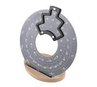 AMSLSIU Strumento per accordi melodici Strumento per accordi melodici con progressione di di base per musicisti tutti i livelli abilità per, grigio con base, Diametro 12 cm