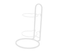 AMSLSIU Supporto ergonomico per palline in piedi, portatile, consente un facile stoccaggio e accesso a tutte le attrezzature sportive, mensola per riporre , Bianco , 23.5x44.5 cm