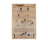 AMSLSIU Sviluppo di giochi di puzzle giocattolo Gioco dadi da golf Attività divertente Potenziamento delle capacità cognitive Legami familiari Avventure viaggio Tavola allenamento del pensiero