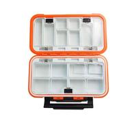 AMSLSIU Tackle Box Portable Sealed Syurdy Carp Reel Baits Boxes Organizer Storage Case BaitContainer Accessori Attrezzatura, M Arancione