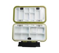 AMSLSIU Tackle Box Portable Sealed Syurdy Carp Reel Baits Boxes Organizer Storage Case BaitContainer Accessori Attrezzatura, M Verde Scuro