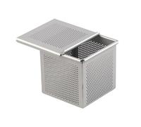 AMSLSIU Vassoio classico Napoleon Dessert Baking Experience Mini Pullman Stampo per plumcake con coperchio sfoglia Biscotti Browns Finitura croccante Vassoio, 7x7x7cm