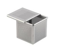 AMSLSIU Vassoio classico Napoleon Dessert Baking Experience Mini Pullman Stampo per plumcake con coperchio sfoglia Biscotti Browns Finitura croccante Vassoio, 6x6x6cm