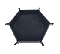 AMSLSIU Vassoio per dadi RPG DND Accessorio per giochi di ruolo Soluzione di archiviazione multipla per giochi e materiale in pelle PU spessa e velluto può efficacemente tavolo e squarcio quando
