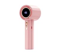 AMSLSIU Ventilatore portatile a mano con 100 velocità del vento, mini ventilatore senza pale, linea di difesa trasparente e pale del, portatile a 100 velocità, rosa