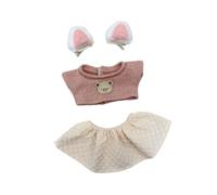 AMSLSIU Vestiti per bambole in cotone da 20 cm con un vestito carino e confortevole per bambole in peluche per vestire divertimento e immaginazione creativa per vestiti per bambini.