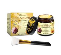 AMSNINK Crema veleno d'api con pennello maschera, set regalo, unguento veleno d'api contro le rughe, cura per viso e corpo, crema Bee Venom per la cura quotidiana idratante, naturale