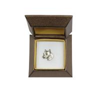 Amstaff - Spilla In Argento Con L'Immagine Di Un Cane Art Dog DE