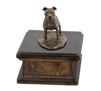Amstaff tipo 3 - urna esclusiva con l'immagine di un cane Art Dog IT