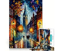 Amsterdam a colori - Puzzle da 1000 pezzi per adulti - Gioco di concentrazione mentale,taglio di precisione,attività creativa per rafforzare i legami affettivi (38x52cm)