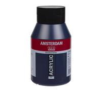 Amsterdam Barattolo acrilico Serie Standard 1000 ml - Blu di Prussia (Phthalo) 566 - Vernice acrilica di alta qualità resistente alla luce con finitura satinata per artisti