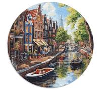 Amsterdam Canal 1000 Pezzi Puzzle Adulti Divertimento Esclusiva Amazon Regalo Per Adulti E Bambini Da 14 Anni E Più 1000pcs (67.5x67.5cm)