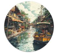 Amsterdam Canal Jigsaw Puzzle Impossibili 1000Pcs Decorazione Per La Casa. Rilassamento E Intelligence Per Adulti E Ragazzi Da 14 Anni 1000pcs (67.5x67.5cm)