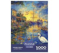 Amsterdam Canal Puzzle 1000 Pezzi Classico Per Adulti, Giochi E Giocattoli Funtivi Challenge Gift, Regalo Creativo Per Il Relax Per Uomini E Donne 38x26cm/1000pcs
