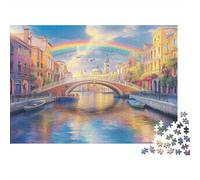 Amsterdam Canal Puzzle 1000 Pezzi Per Adulti, Decorazione Murale, Attività Antistress, Regalo Per Appassionati, Esperienza Familiare 1000pcs (75x50cm)