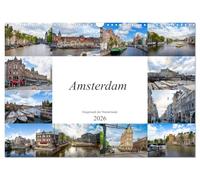Amsterdam - Hauptstadt der Niederlande (Wandkalender 2026 DIN A3 quer), CALVENDO Monatskalender: Eine Bilderreise durch das wunderschöne Amsterdam