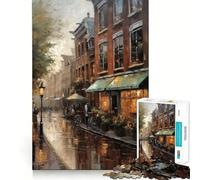 Amsterdam,Paesi Bassi Puzzle da 1000 pezzi per adulti,gioco di problem solving,taglio di qualità professionale,rilassante attività di gruppo al chiuso (38x52cm)