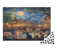 Amsterdam - Puzzle da 1000 pezzi, per adulti e bambini a partire dai 14 anni, puzzle 1000 pezzi (75 x 50 cm)
