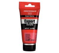 Amsterdam Serie Expert Vernice Acrilica Tubo 75 ml - Rosso Pirrolo 315 - Semi-opaco, eccellente resistenza alla luce - Film durevole e flessibile con finitura satinata