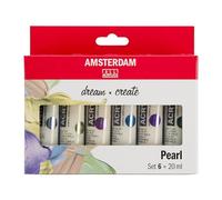 Amsterdam - Set di vernici perla, 20 ml