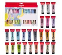 Amsterdam Standard Series Pittura Acrilica Colori Soft Set, 24 x 20 ml - Palette pastello, pigmenti resistenti alla luce, a base d'acqua inodore, adatto a varie superfici, confezione 100% riciclabile