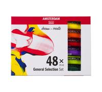 Amsterdam Talens Acrylic Paint Set General Selection 48 Inches 48 x 20 ml