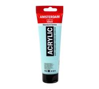 Amsterdam Vernice acrilica Serie Standard Verde Turchese 660, 120 ml, Opaco, Pigmenti resistenti alla luce, Viscosità media, Finitura satinata, Legante 100% resina acrilica