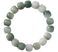 AMSWHL Bracciale con perline for donna uomo - Bracciale con perline bianche Bodhi adatto for la meditazione yoga e l'equilibrio. Lunghezza bracciale: 16 cm
