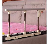AMSXNOO Barriere Letto per Anziani, Barriera di Sicurezza Pieghevole per Adulti, Maniglia di Assistenza, Barriera Protettiva per Ospedale per Disabili, 70X40cm (Color : Silver)
