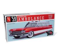 AMT 1395 1/25 1959 Cadillac Ambulanza Con Gurney Kit Di Modello In Plastica