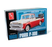 AMT 1407 1960 Ford F-100 Pick-Up W/Rimorchio 3 IN 1 Modello Plastica Kit 1/25