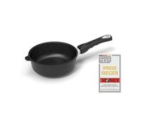 AMT Gastroguss AMZN-I-724-Z20B - Padella, diametro 24 cm, altezza 7 cm, manico rimovibile, adatta a induzione, antiaderente Lotan®, padella in ghisa (fusione), AMZN-I-724-Z20B