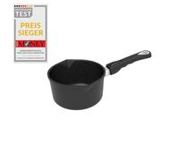 AMT Pentola per latte e salsa a induzione, 18 cm, in alluminio pressofuso, altezza 10 cm, fondo: 14 cm, con 2 beccucci