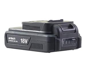 Amtech Batteria agli ioni di litio V6952 da 18 V 2 Ah per l'uso con trapano a batteria Amtech