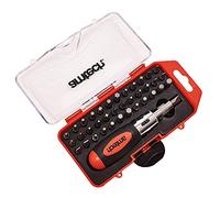 Amtech L1965 Cacciavite a Cricchetto Stubby e Set Trapano, Multicolore | Bi-direzionale, Stubby, 38 punte, cricchetto
