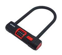 Amtech T1875 D - Lucchetto a combinazione, colore: Nero e Rosso
