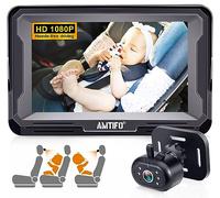 AMTIFO A3 Baby Car Camera: 360° Rotazione, Display HD da 4,3 Pollici, Visione Notturna, Facile Installazione, Perfetto per Infants & Toddlers, Compatibile con Tutti i Veicoli