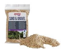 Amtra Ambra Fine - Sabbia per acquario,fondale per acquario acqua dolce e marina, naturale, atossico, 1-2 MM/2KG