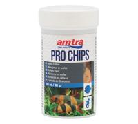 Amtra Pro Chips 100 ml - Mangime in tavolette affondanti per pesci d’acquario che si nutrono sul fondo, per pesci