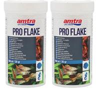 Amtra Pro Flake 100 ml - Mangime di base completo in scaglie per pesci d’acquario d’acqua dolce e marina (Confezione da 2)