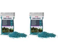 Amtra Quarzo Ceramizzato Turchese - Sabbia per acquari al Quarzo fine, per Acqua Dolce o salata, Grano 2-3 mm, Quantità 5KG (Confezione da 2)