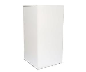 Amtra Supporto Nano Cubo 30 White - Mobile in Legno per Acquari, 30x30x90 cm Bianco, Base Universale con mensola, montaggio facile, Stile Classico ed Essenziale, adatto ad ogni arredo