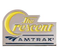 Amtrak Crescent Collector Edition - Spilla smaltata per cappello, 2,5 cm | mezzaluna treno passeggeri ferrovia railfan new york new orleans smalto pin ferroviario cimeli collezionista percorso