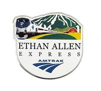 Amtrak Ethan Allen Express Collector Edition - Spilla smaltata, 3,2 cm | ethan allen express vermont treno passeggeri ferrovia railfan smalto pin ferrovia cimeli collezionista percorso panoramico